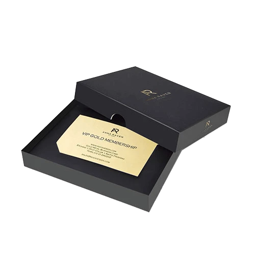 Premium business card boxes with matte finish and corporate logo, perfect for corporate gifts and souvenirs
