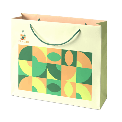 Foldable shopping bag made of corrugated cardboard