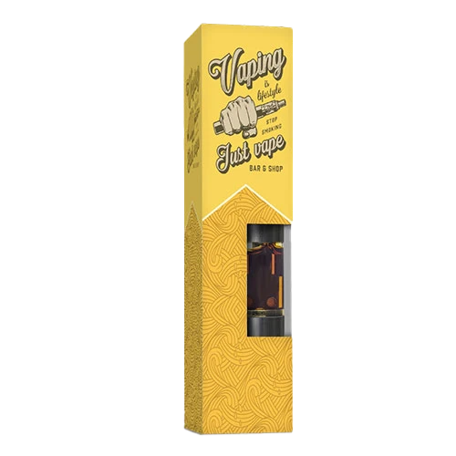 Full color vape box with built in insert for product display